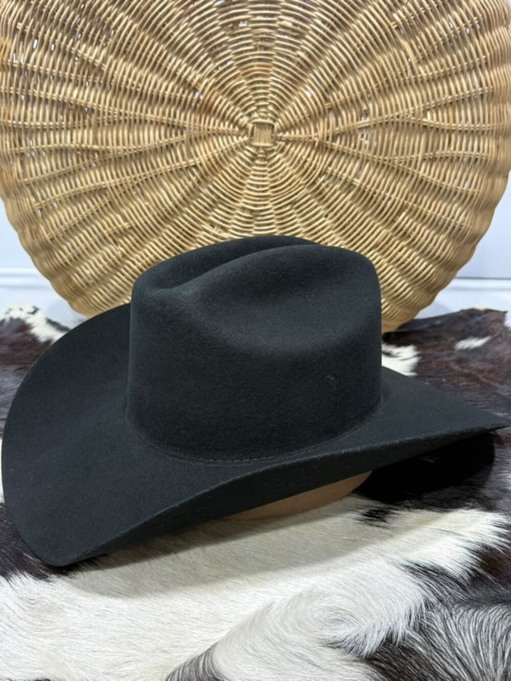 Justin 2X Black Wool Cowboy Hat - Knoxville 7 3/4
